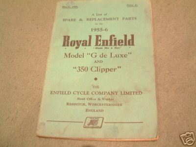Royal enfield model parts - model, g