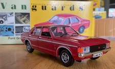 Vanguards VA52000 Flame Red 1974 N Reg Ford Granada Ghia Mk1 Saloon 1:43 Scale