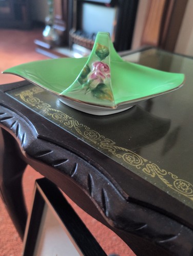 Beautiful dish with rosebud - with,