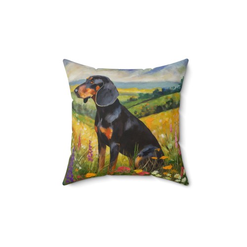Black tan coonhound spun - tan,