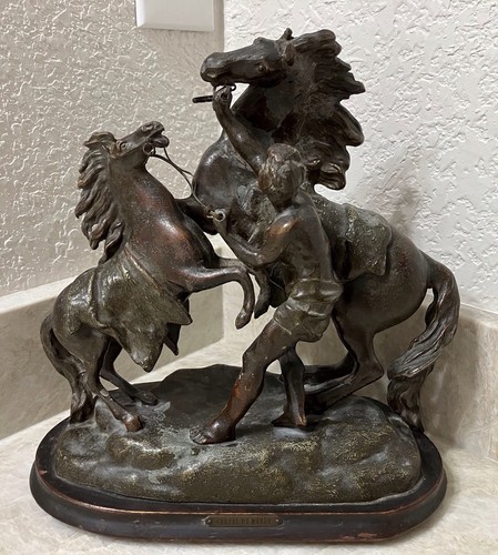 Cheval marly sculpture boy - cheval,