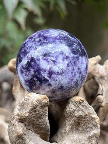 Lepidolite purple crystal - crystal, ball