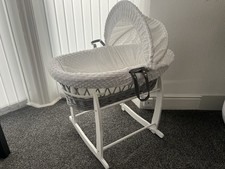 Claire de Lune Baby Moses Basket with Stand