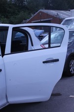 VAUXHALL CORSA 1.0L PETROL ENERGY ECOFLEX REAR LEFT WHITE DOOR 2006 - 2015