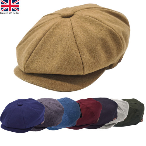 Classic newsboy cap wool - wool, mix