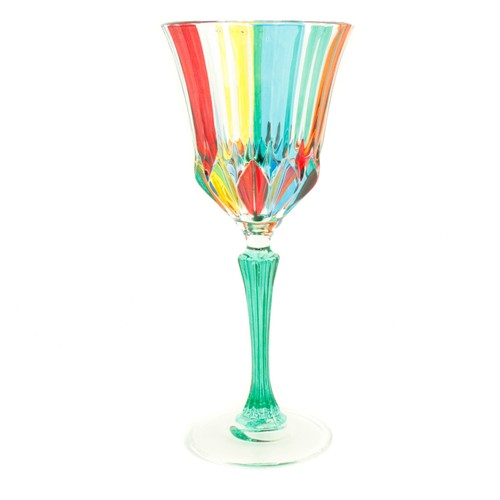 Murano wine glass multi green - multi,