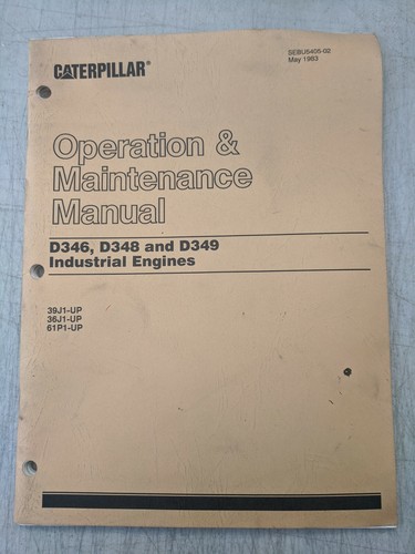 Cat caterpillar d346 d348 d349 - cat,