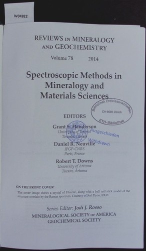 Spectroscopic methods - , in