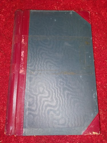 Vintage leather ledger - leather,