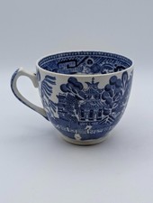 Vintage Wedgwood & Co Blue and White Porcelain Cup - Willow - Blue - Teacup -