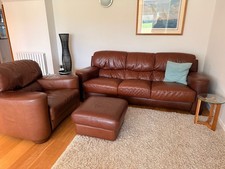Leather Sofa Suite 3-Piece