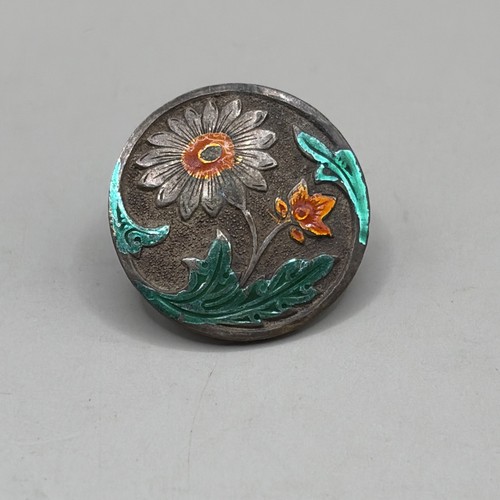 Deccan button silver - deccan,