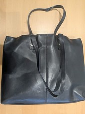 HOBBS Navy Blue Large Leather