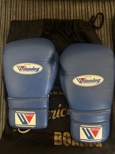 [Used Twice] AUTHENTIC Winning CO-MS-500 14oz Boxing gloves BLUE