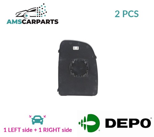 Rear view mirror glass - rear, pair