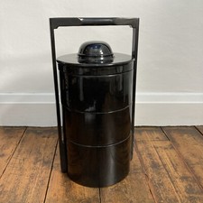 Vintage Japanese Black Lacquered Storage Box LARGE