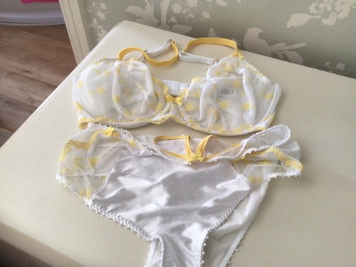 Bra panty set - m&s, yellow