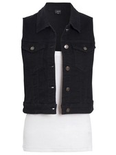 Womens Denim Gilet Blue