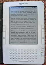 Kindle 2nd gen D00511, bundle w. mains charger & folio cover, needs new battery