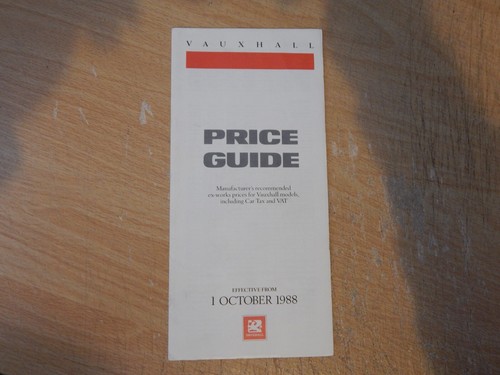 Vauxhall price guide - vauxhall, uk
