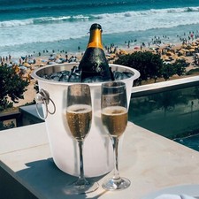 STAINLESS STEEL CHAMPAGNE ICE