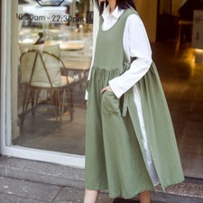 Women Cotton Apron Pinafore