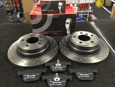 BMW X5 Xdrive 30D MSPORT BRAKE DISC BREMBO CROSS DRILLED BRAKE PADS FRONT 332MM
