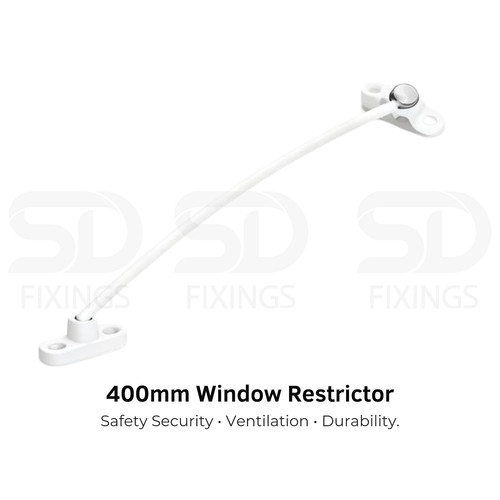 White 400mm cable door - 400mm, /window