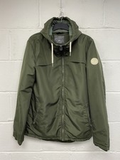 Jack & Jones Green Padded Full Zip Hooded Coat Size S PK2005872