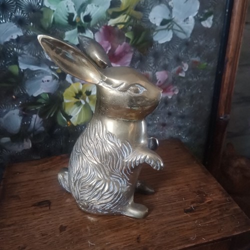 Vintage brassware rabbit - , /