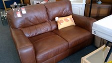 Brown Italian Leather sofa CS