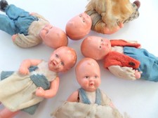 FIVE GERMAN EDI DOLLS HOUSE DOLLS