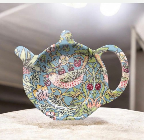 Strawberry thief tea bag tidy - strawberry,