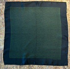 Vintage Hermes Dark Green Silk