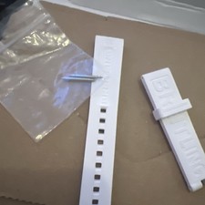 Genuine Unworn Breitling White Diver Pro Rubber Strap 16 mm with pins 