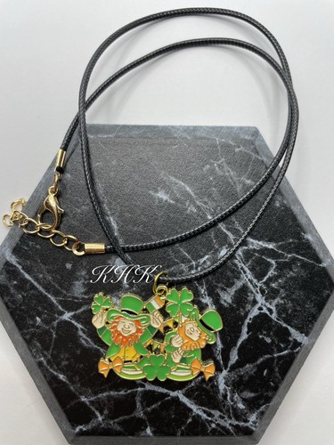 Irish leprechaun necklace - irish,