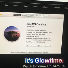 Various Macbook Pro retina 15" 2012 parts in good condition - sold individually