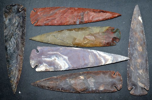 Flint spearhead - **,