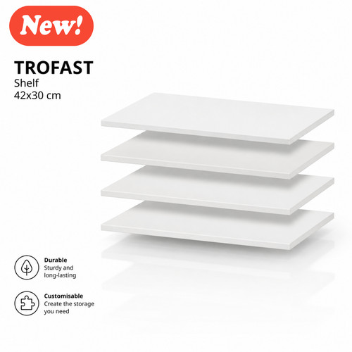 New ikea trofast shelf insert - new,
