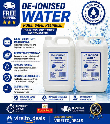 Deionised water litre - litre, 5l