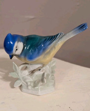 German Blue Mesange Porcelain