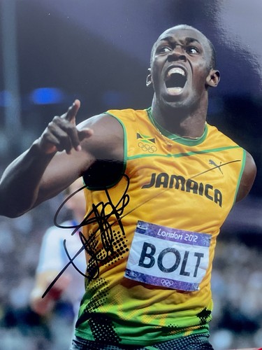 Signed usain bolt - usain,
