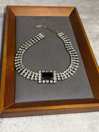 Vintage choker necklace silver - vintage,