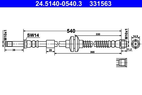 Front ate 5140 0540 brake - 24.5140-0540.3,