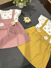 Toddler Girls Dress Set Yellow