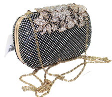 Women Evening Clutch Bag Ladies Wedding Beaded Pearl Clutch Purse Bridal Handbag