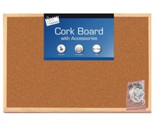 Large cork board with - board,