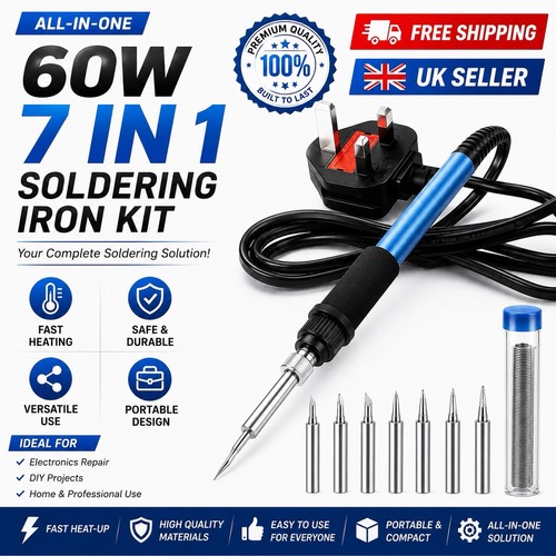 60w adjustable temp soldering - 60w,