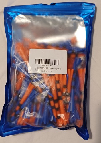 Blue orange golf tees mixed - &, (mixed