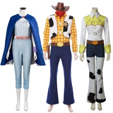 Toy Story 4 Cosplay Costume Woody Cowboy Jessie Bo Peep Halloween Outfit Hat